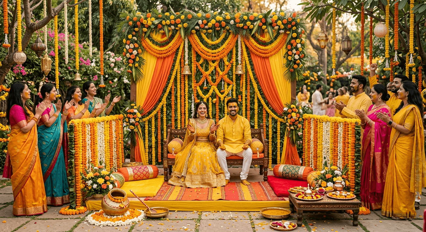 Wedding Haldi Ceremony.
